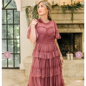 Ivy City Company Whimsical Dress in Mulberry. 2X. New with tags.